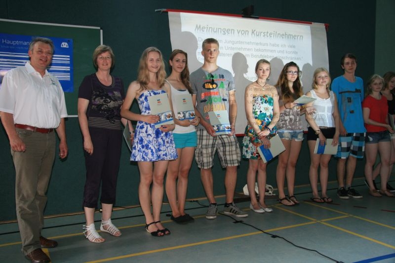 Jungunternehmerschule am Gerhart – Hauptmann – Gymnasium Wismar beendet