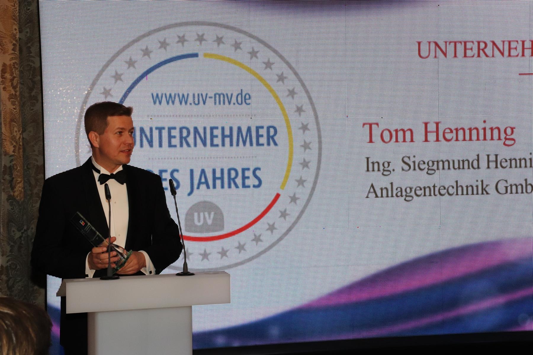 Wirtschaftsball 2018: Tom Henning ist “Unternehmer des Jahres 2017”