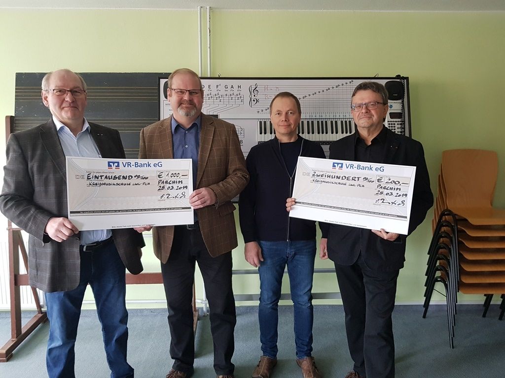 1.000,00 Euro Spendenerlös an Förderverein der Kreismusikschule übergeben