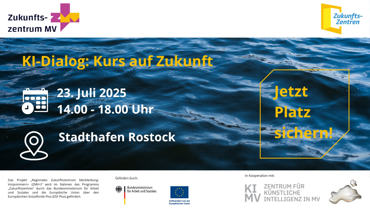 KI-Dialog: Kurs auf Zukunft – Einladung zur Netzwerkfahrt
