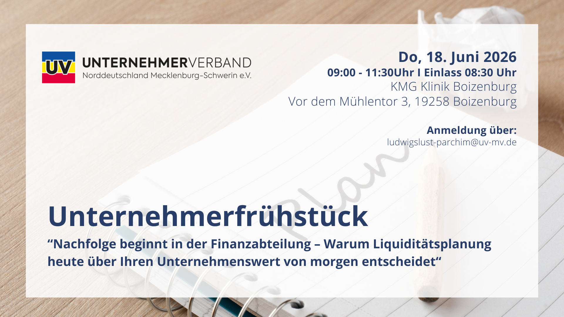 Unternehmerfrühstück in Boizenburg