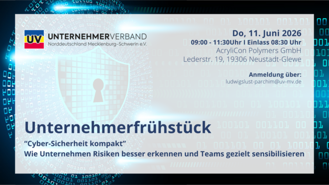 Unternehmerfrühstück bei Acrylicon Polymers GmbH in Neustadt-Glewe